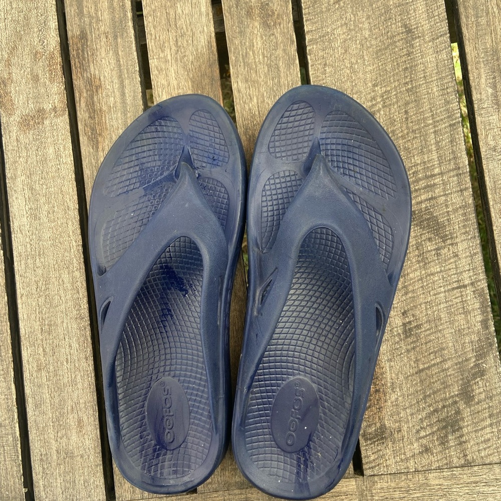 OOFOS Blue Women's Sandals